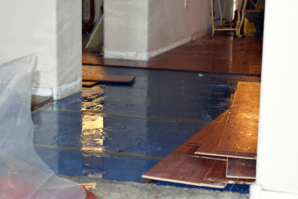 Professional Water Damage Restoration technician working in Winchester, OH